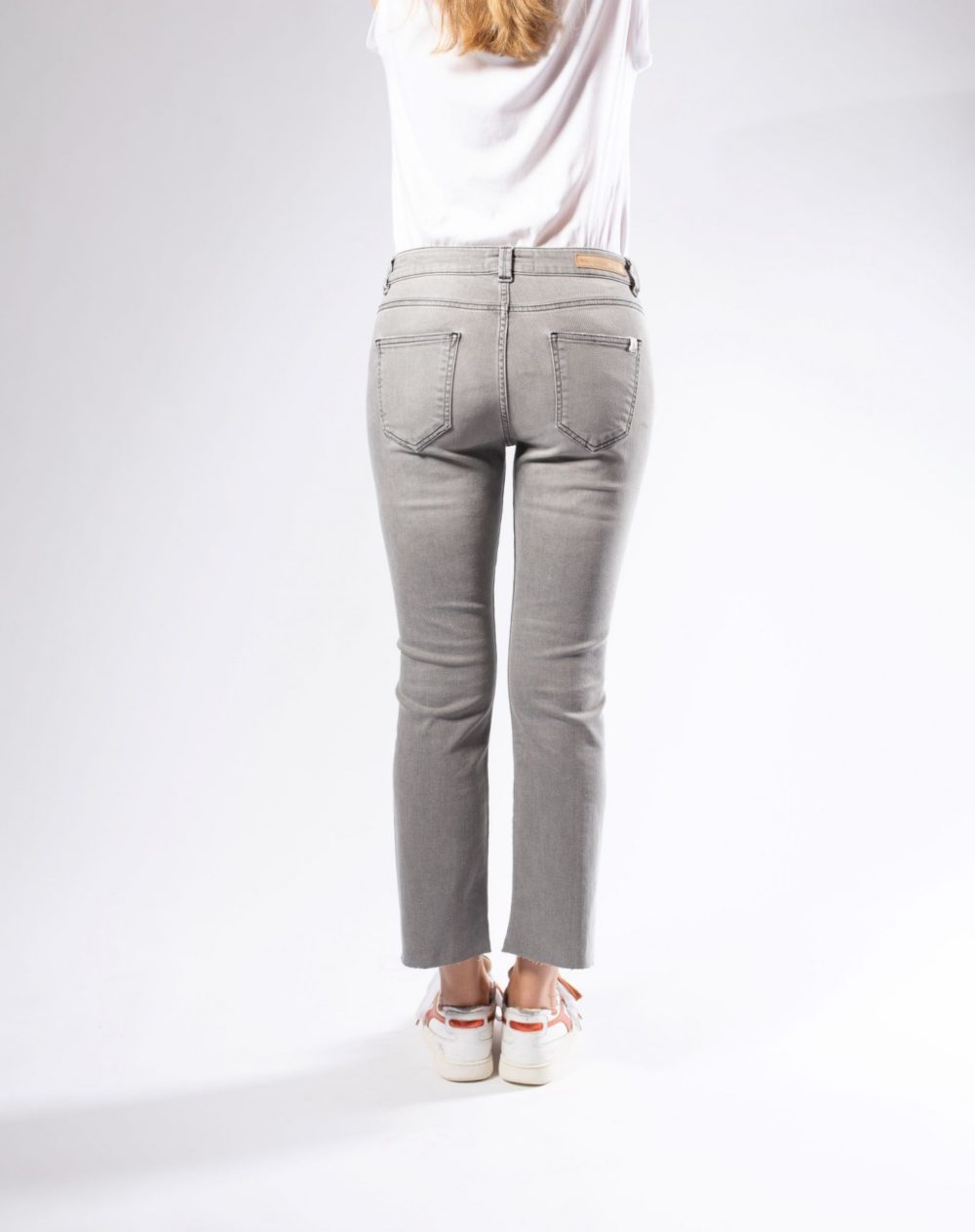 JODIE Bootcut Cropped Denim - Grey Light N°3