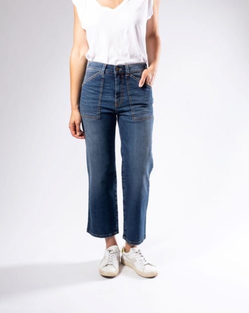 TOMMY taille Haute Denim-Blue Medium N°2