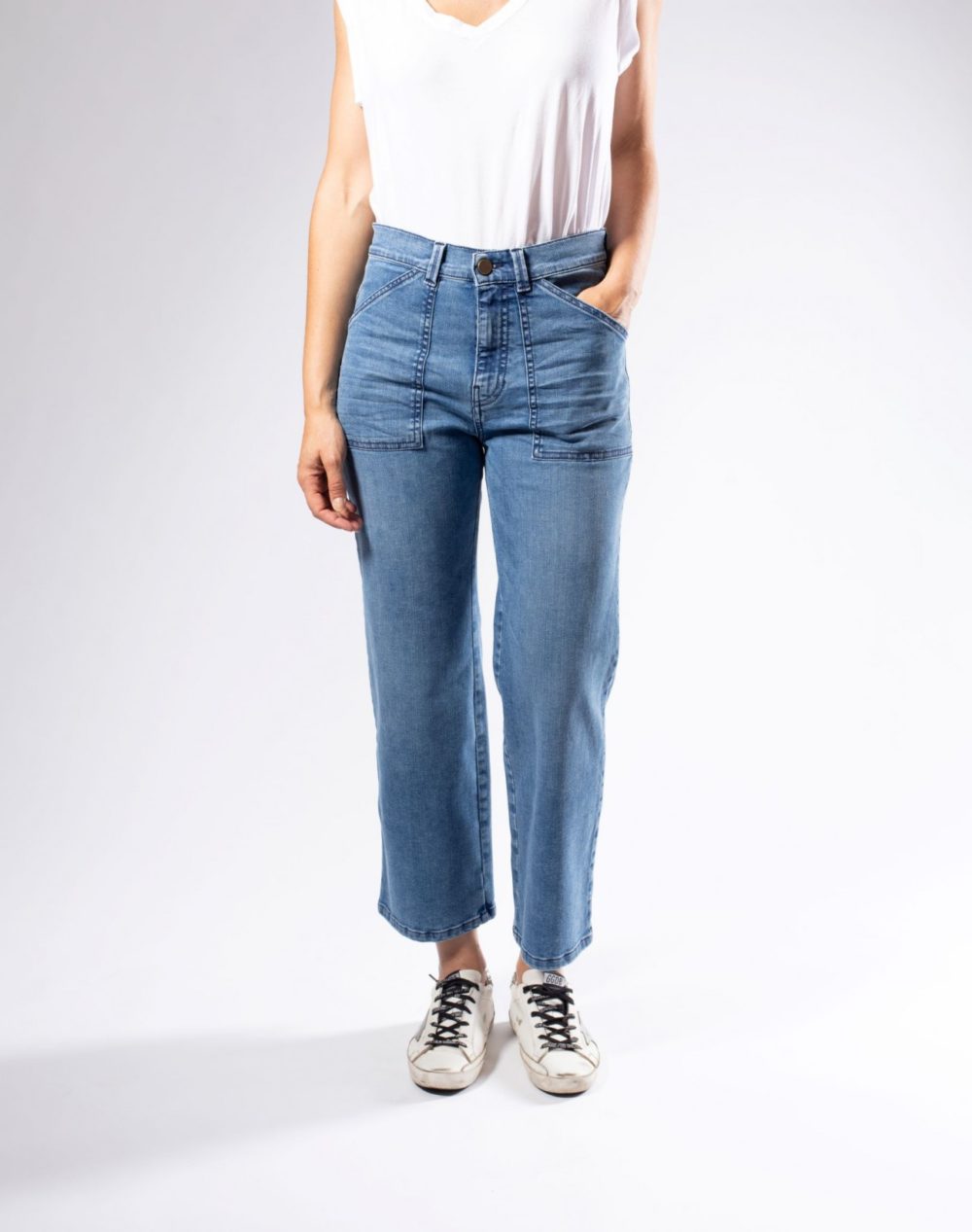 TOMMY taille Haute Denim-Blue Light N°3