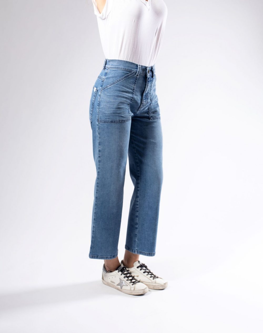 TOMMY taille Haute Denim-Blue Light N°3