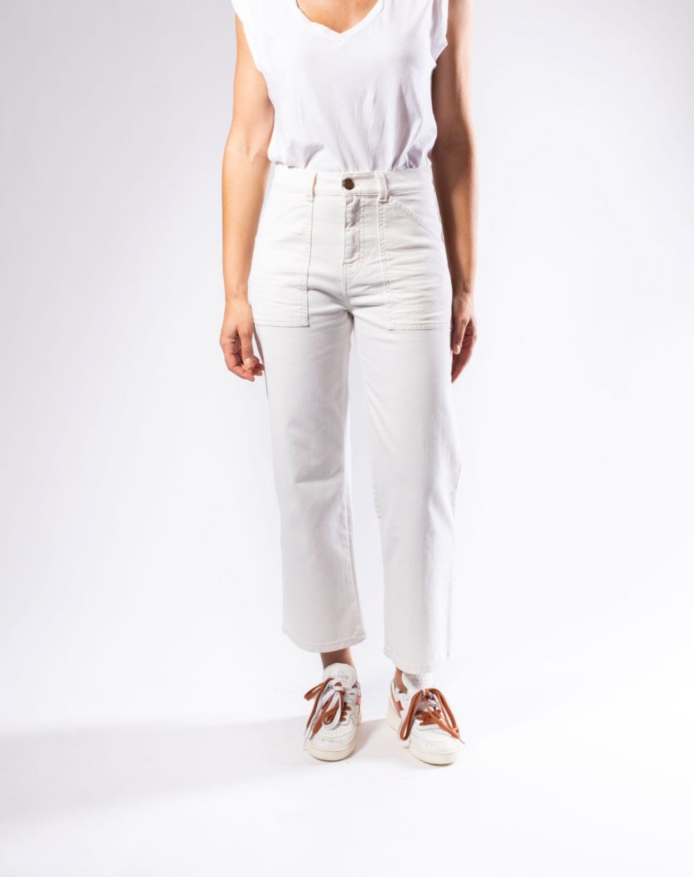 TOMMY taille Haute Denim-Off White