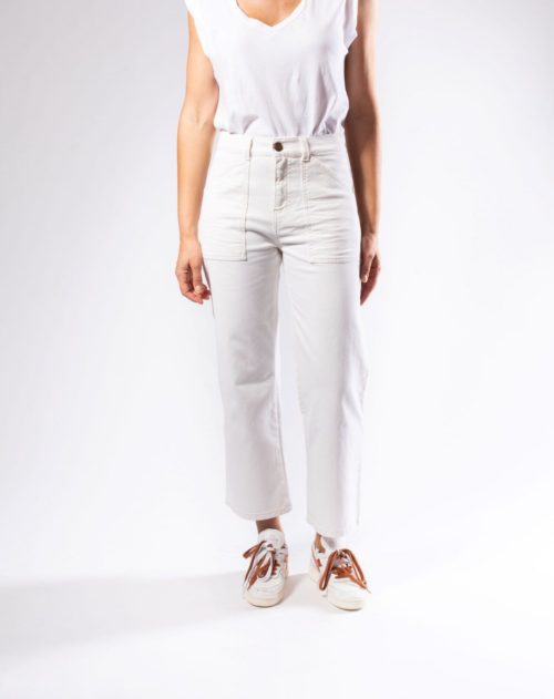 TOMMY taille Haute Denim-Off White