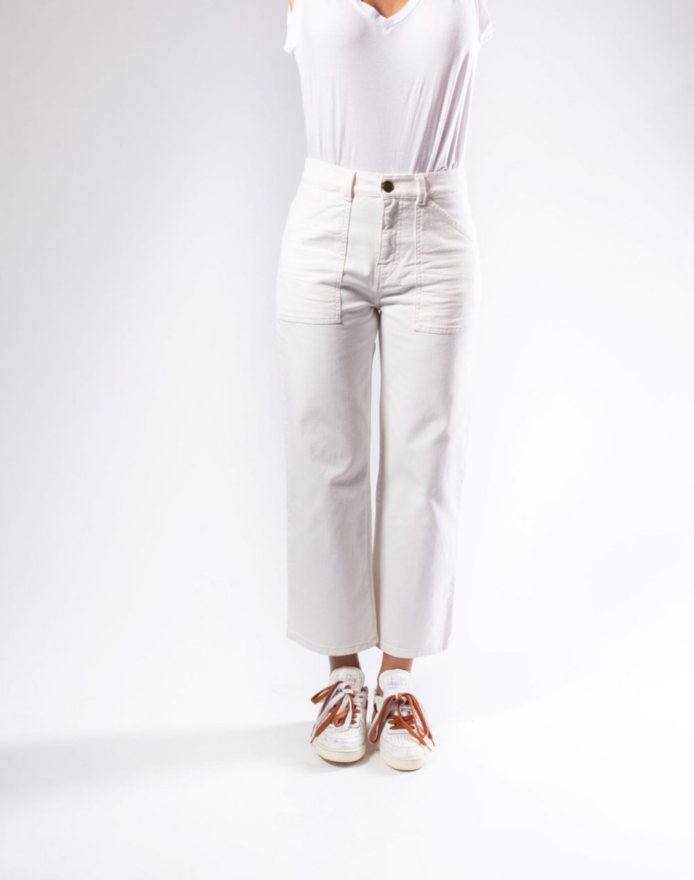 TOMMY taille Haute Denim-Off White