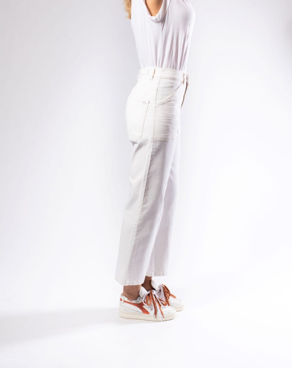 TOMMY taille Haute Denim-Off White