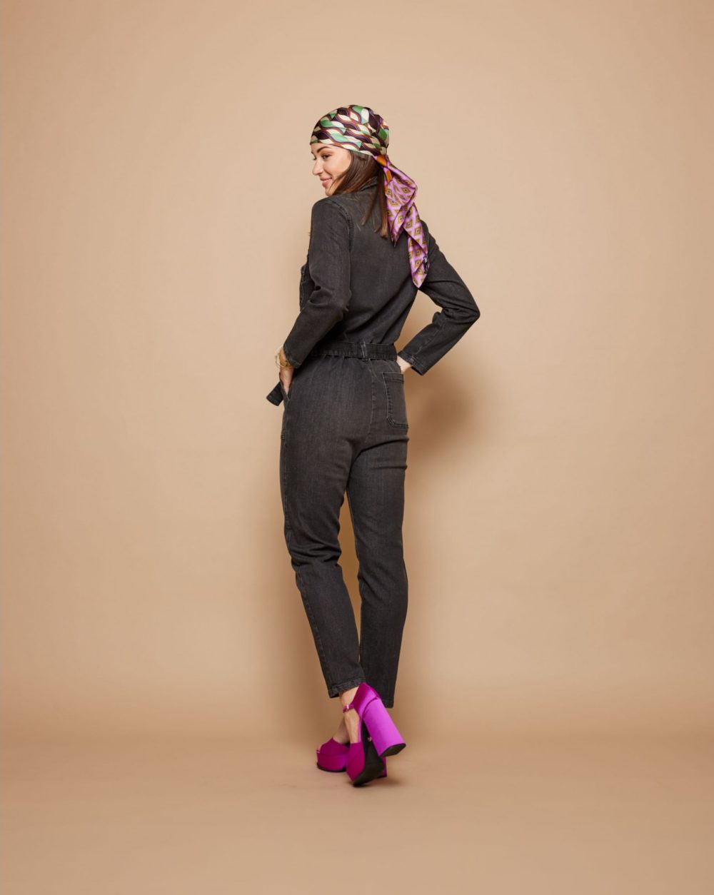 Ella Combinaison - Dark Grey Dirty Used N°5