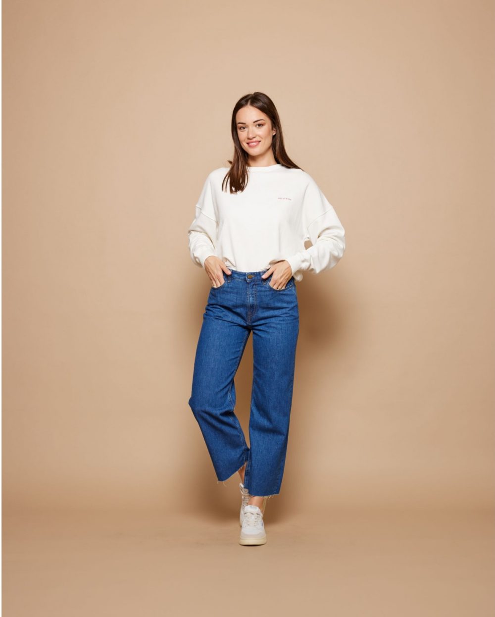 KAROLINA Jean taille haute - Ozone medium wash