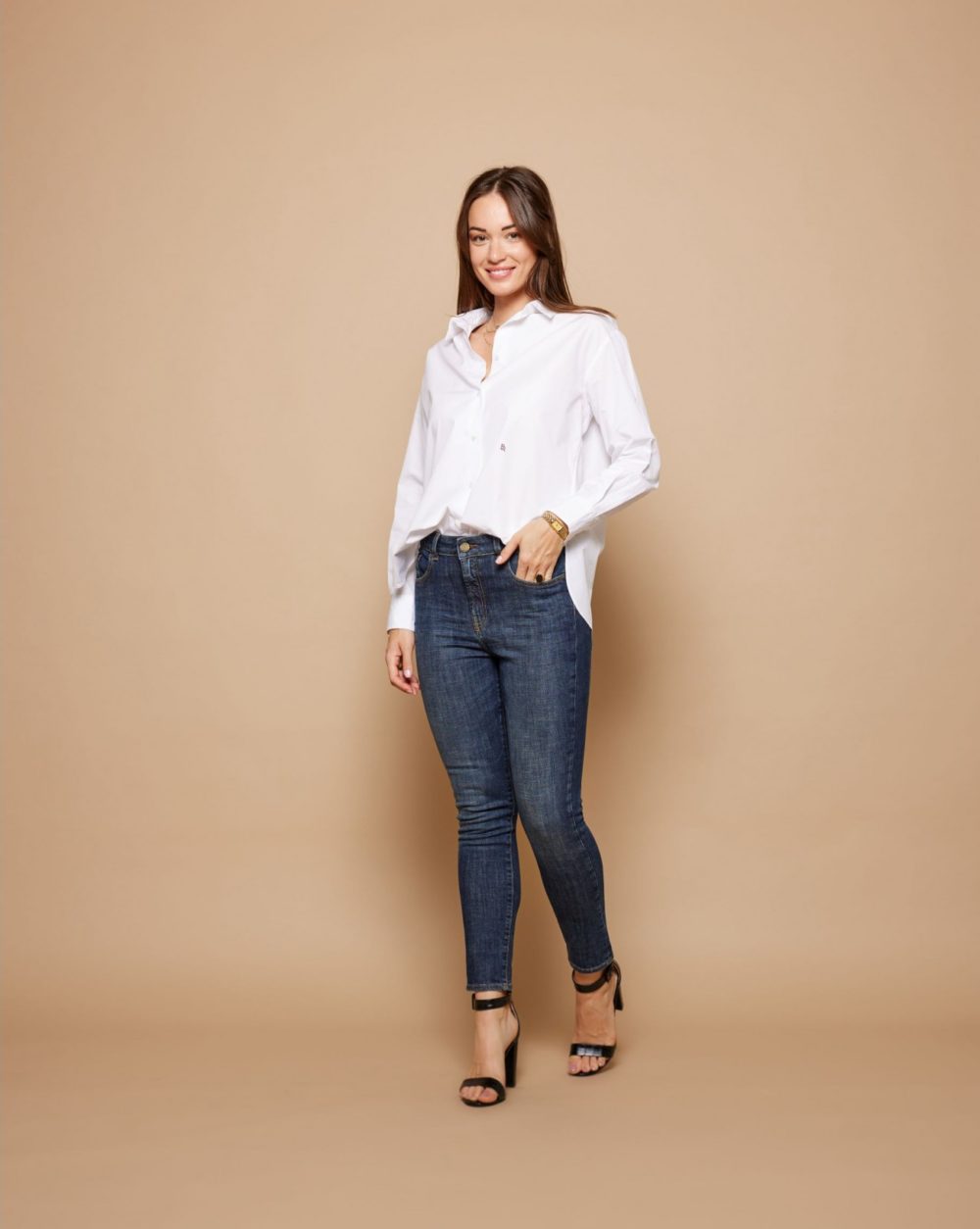 LIYA Jean Taille Haute - Blue Ridge Dark Wash