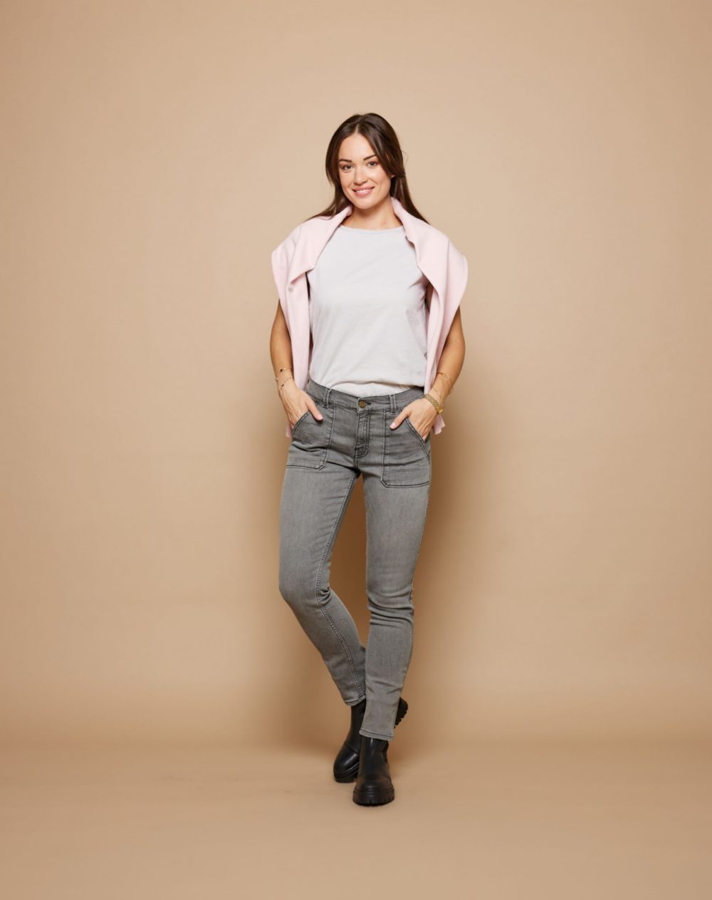 PIERCE Denim - Black Grey N°4