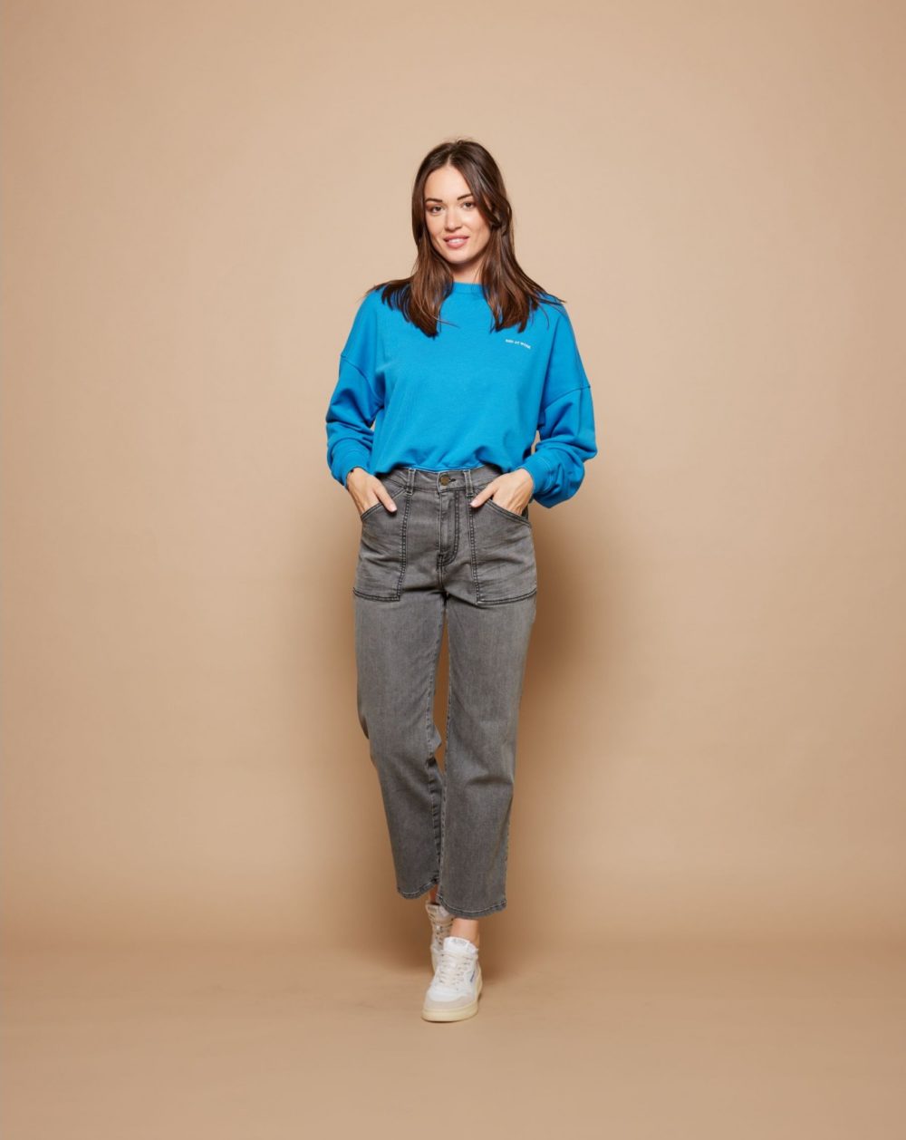TOMMY Taille Haute Denim - Black Grey