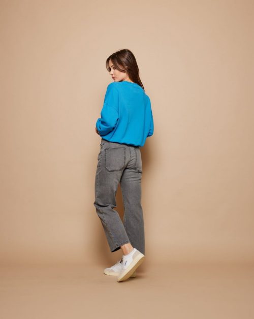 TOMMY Taille Haute Denim - Black Grey