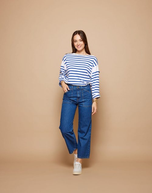 TOMMY Taille Haute Denim - Ozone Medium Wash
