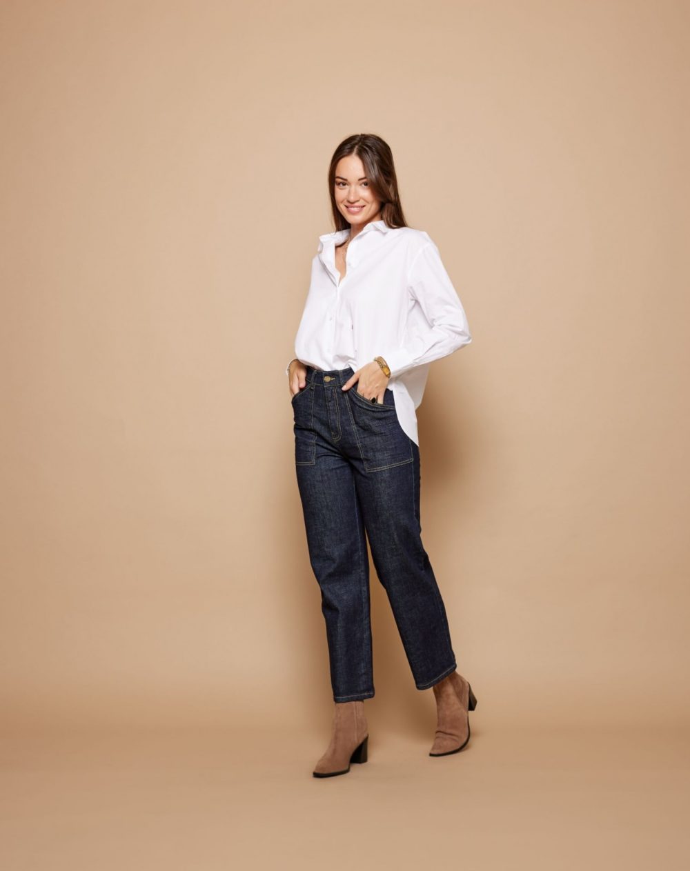 TOMMY Taille Haute Denim - Water Wash